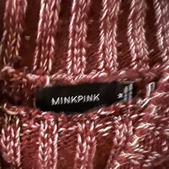 Minkpink Burgundy Sweater, size medium - Picture 3 of 3